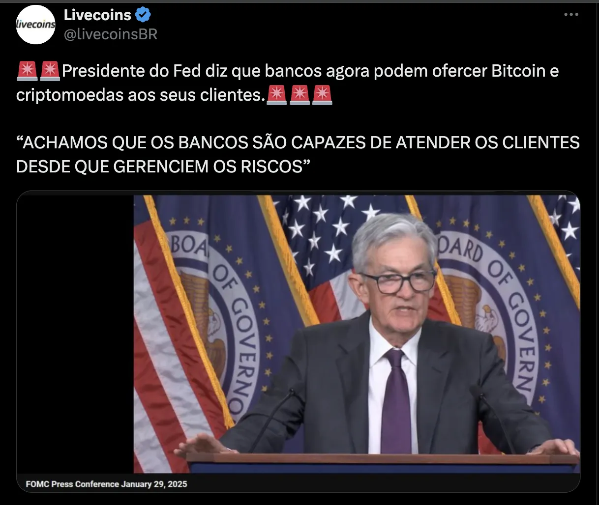 Sede do FMI com o símbolo do Bitcoin
