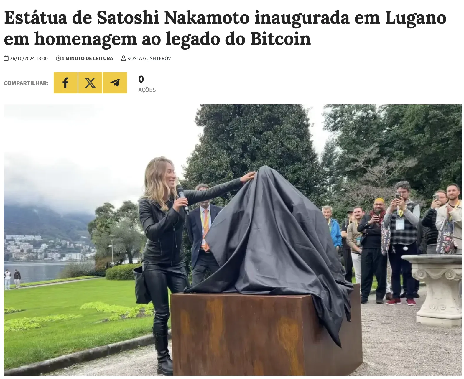 Desenho de um leão com o símbolo do Bitcoin